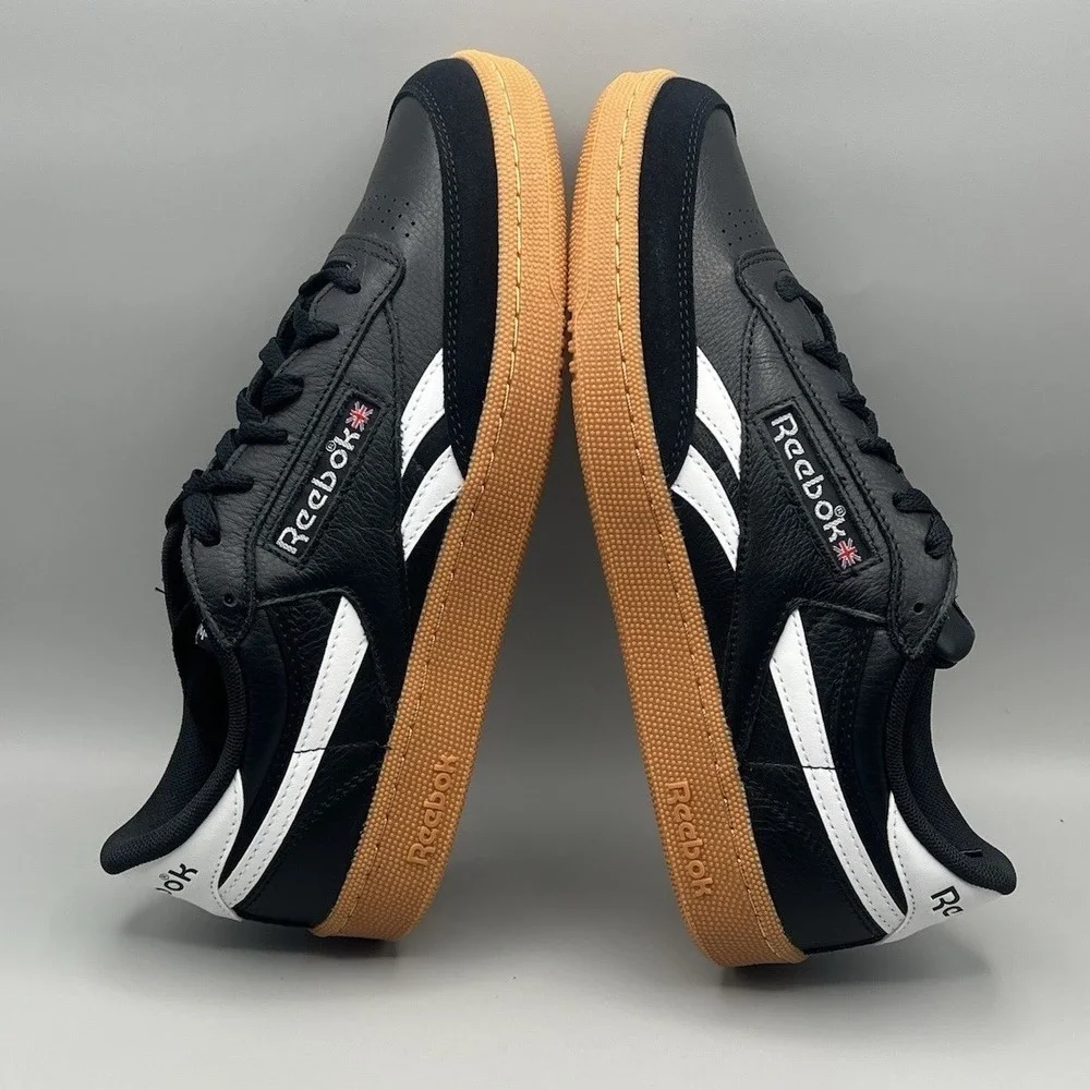 Reebok Classic Club C Revenge Vintage Black And Gum Retro - Men's Size 9.5 NEW